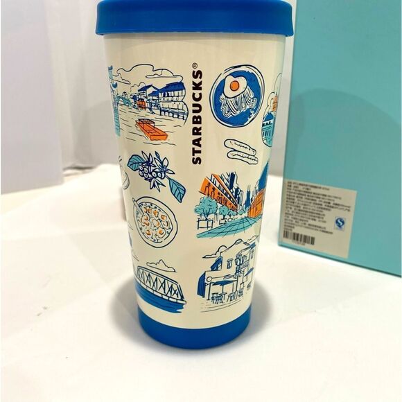 Starbucks Been There Series 16oz Tumbler Shanghai City China Blue New With Tags - Picture 8 of 13